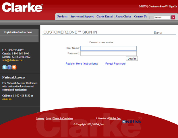 Usclarkecustomerzone