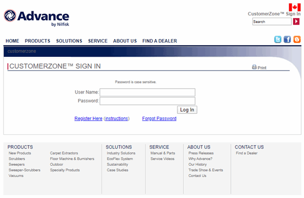 Canadvancecustomerzone