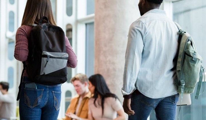 Students at education facility
