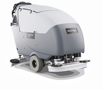 Large walk-behind scrubber dryers
